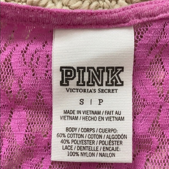 PINK Victoria’s Secret tank top with lace back - Picture 6 of 7